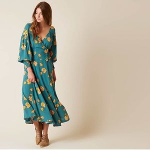 Free People So Sweetly floral midi dress